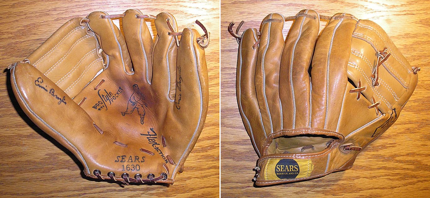 sears baseball gloves