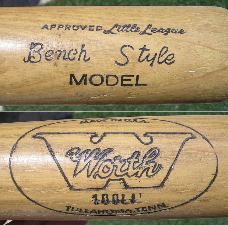 Vintage Louisville Slugger Wood Baseball Bat Johnny Bench Little League 27  Reds