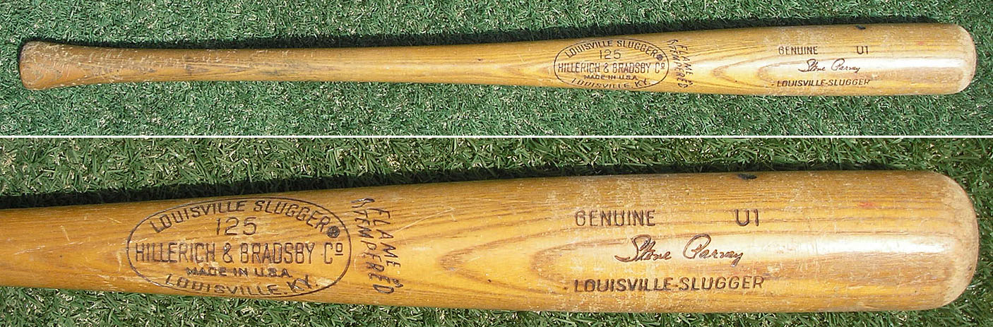 Vintage Louisville Slugger 125 Mini Baseball Bat With Red 
